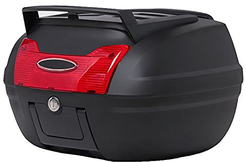 Bauletto da Moto da 40 Litri, Valigia da Viaggio con Serratura Superiore, con Hardware di Montaggio Universale, può Contenere caschi