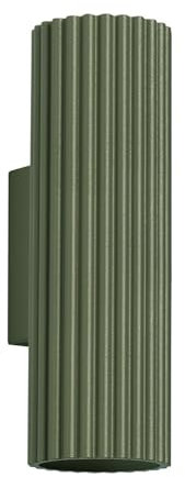 Up Down Wandlampe innen klein H: 20 cm Grün GU10 2-flammig indirektes Licht Modern Wandleuchte Schlafzimmer Flurlampe Treppenlampe