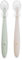 Jané Cucharas de Silicona Bebé, 2 pcs Cuchara Aprendizaje, Punta Silicona Blanda, Libre BPA, Apto Lavavajillas, Color Tropic