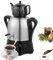 QINPI Théière Électrique Turque 2000 W, Théière en Acier Inoxydable 3 L, Théière en Céramique 1 L, Samovar Turc Électrique avec Fonction Maintien Au Chaud, pour Café, Thé Parfumé