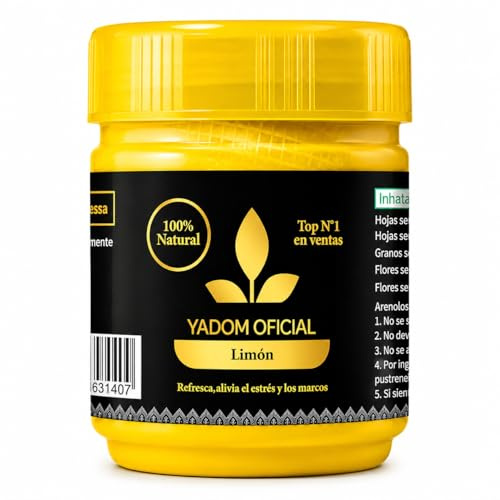 Inhalador Nasal Yadom | Tailandia | Fabricado con Hierbas, Plantas Naturales y Aceite de Mentol | Esencia de Limón con un Efecto Refrescante