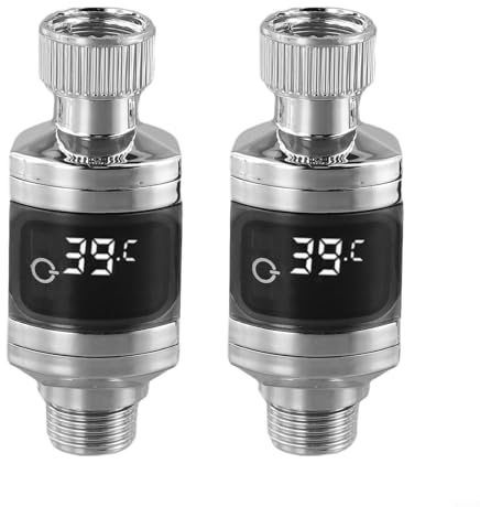 Moniteur de température de l'eau de baignoire, 2 thermomètres électriques pour robinet de douche, affichage LED