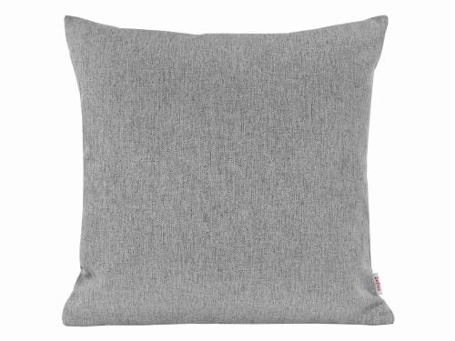 beties WunschTON Kissenhülle 50x50 Silber-grau 350 g/m² meliert Bezug | nahtverdeckter Reißverschluß, PREMIUM-Qualität, hohe Stoffdichte 350 g/m², meliert