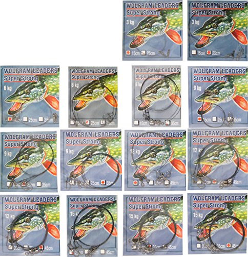 Robinson 2 Wolfram Vorfächer Stahlvorfächer, Länge:25cm; Tragkraft:6 kg