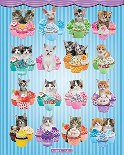 GB Eye Keith Kimberlin, Kätzchen Cupcakes Mini-Poster, Mehrfarbig