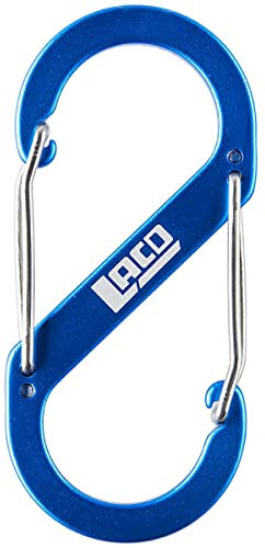 LACD Unisex – Erwachsene Accessory Biner S 80mm Normalkarabiner, Black