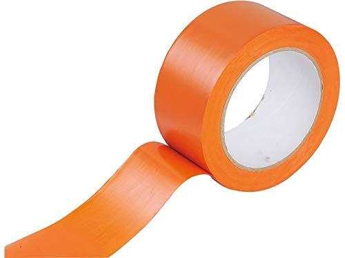 UNIVERS GRAPHIQUE lot de 6 - Rouleau de masquage PVC orange Format 33 mètres x 50 mm - Ruban adhésif de Chantier, Btp, Bâtiment, Travaux de plâtrage et peinture. Isolant
