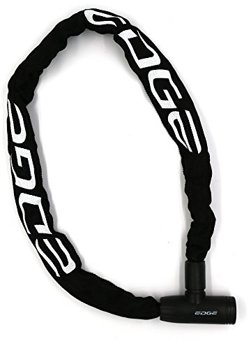 Edge Fahrradschloss, Granito Kettenschloss mit Stahlketten für Fahrrad und Motorrad, 6mm x 1100mm, 870g (Schwarz)