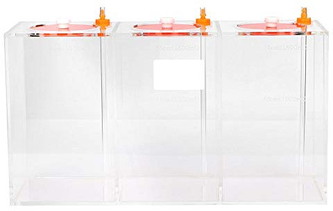 Pssopp Aquarium Acryl Flüssigkeitsvorratsbehälter Transparent Dosierpumpe Titration Tank mit Skala(DT-45 4.5L)