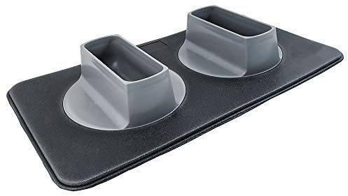 Ear Clear No Spill Dog Bowl and Mat, Perfect Feeding Tray for Long Eared Dogs, 36 oz Feeder Bowl Set, Hounds, Cocker Spaniels, Setters