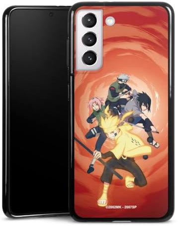 DeinDesign Silikon Hülle kompatibel mit Samsung Galaxy S21 5G Case schwarz Handyhülle Naruto Shippuden Sasuke Sakura