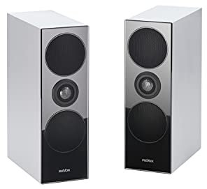 Revox Shelf G70 1 Paar 2 Wege-Bassreflex Lautsprecher Silber schwarz weiß (Silber/schwarz)