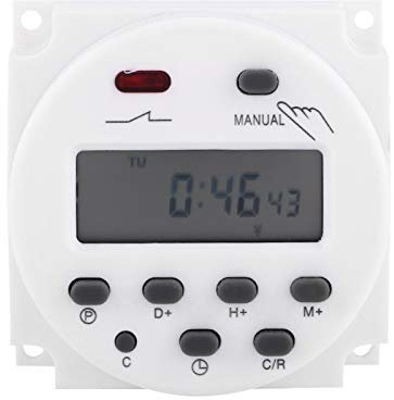 Tyenaza Elektronischer Timer, CN101A 24V Zeitschaltuhr Digital Programmierbarer Timer Mikrocomputer-Zeitschalter 17on & 17off Relay Timer Wöchentlicher Programmierbarer