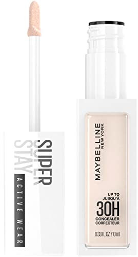Maybelline New York Longwear Liquid Concealer, Up to 30HR Wear, Shade 01, 10 ml