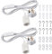 DiCUNO E27 Lampholder, Pendant Light Ceiling Lighting Fitting, Suspended Pendant Light Fitting Kit, White, 4M, 2Packs