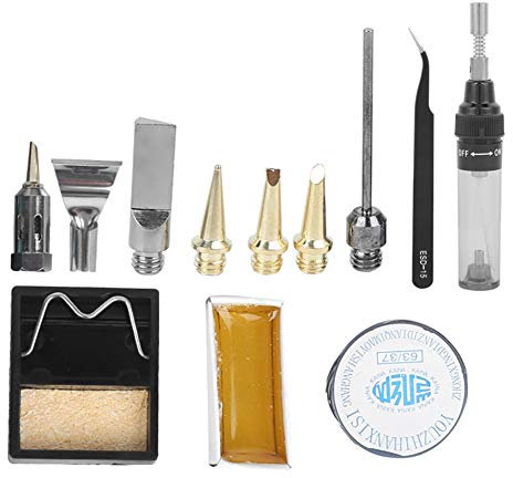 Butane Soldering Iron, Portable Butane Gas Blow Torch 8ml Adjustable 1300℃ for Soldering for Welding
