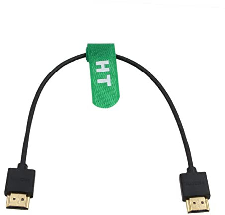 HangTon Cable HDMI 4K 120p 8K 30p para monitor ATOMOS Ninja V Blackmagic Monitor Sony Canon R5 Nikon cámara tipo A HDMI 2.1 30 cm