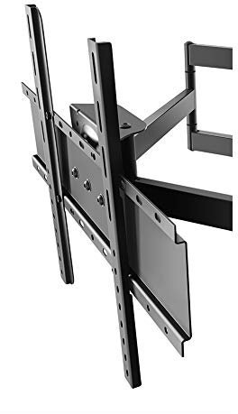 CAZARU TV-Wandhalterung, Feste TV-Wandhalterung, ultraflache TV-Halterung für 36-85 Zoll LED-LCD-Plasma-Full-HD-Fernseher, max. VESA 600 x 400, Tragfähigkeit 80 kg