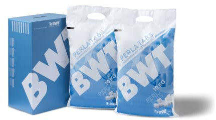 BWT Perla Tabs 100 kg | Regeneriersalz für Enthärtungsanlagen | 99,9% Reinheitsgrad | Praktische 10 kg Säcke | Optimale Pflege | 10 x 10 kg Säcke