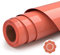 Ryebme Plotterfolie Textil, 3D Puff Vinylfolie Plotter 10 x 6FT Flexfolie Plotter Textil für Diy T-Shirt, Einfach Zu Schneiden für Stoff Zum Aufbügeln (Orange Pink)