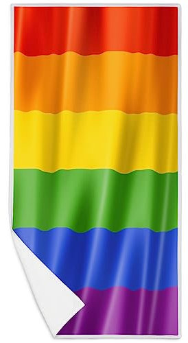 Rainbow Flag Quick Dry Handtuch Regenbogen Gay Pride Mikrofaser Handtücher für Strand Sport Gym Spa Yoga Badezimmer