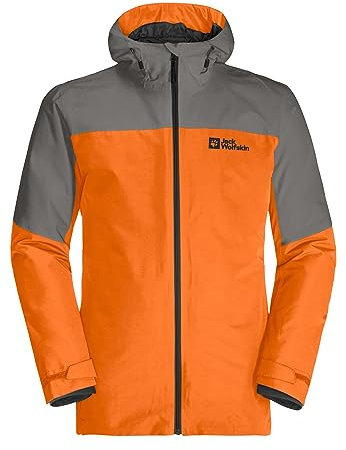 Jack Wolfskin Damen Glaabach 3in1 JKT M Jacke, Smokey Grey, Large