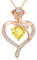 CDE Halskette Damen Rosegold Herz Kette Sterling Silber 925 Geburtsstein Geschenke für Frauen mit Anhänger Schmuck Geburtstag Weihnachten Valentinstag Muttertag Mama (Rosegold-11)