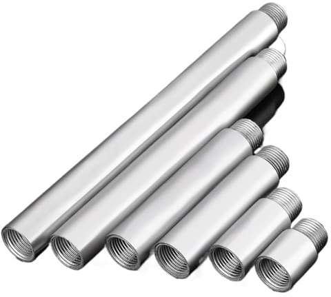 Maschio X Femmina Filettatura Tubo Estensione Tubo In Acciaio Inox 304 Senza Cuciture Raccordo Connettore Adattatore 1/2 3/4 1 Lunghezza 2,5-100 cm (colore: 3l4 pollici (tipo A), dimensioni: 25 cm)