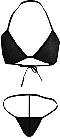Completo Intimo Donna Hot Sexy con Reggiseno e Perizoma: 2 Pezzi Trasparente Nudo Vita Alta Lingerie Set in Pizzo, Ferretto Push Up di Raso con Fiocco, Erotico Floreale Ricamato Babydoll con Spalline