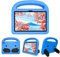 BARALARIQIU Bambini Custodia per Amazon Fire 7 2022 Tablet Antigraffio Morbido in Gomma Cover Protezione Antiurto con Supporto Blu
