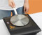 Beswarmy Heat Diffuser Adapter for Gas Stoves - Stainless Steel Induction Simmer Ring 22cm with Removable Handle