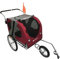 Hundefahrradanhänger Starline Original M – Rot – Mit Joggerfunktion – Faltbar – 2 in 1 Hundeanhänger & Hundebuggy – Fahrradanhänger für Hunde bis 30 KG