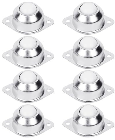 KSBBHDS Lot de 8 roulettes à billes en nylon pour petits appareils de cuisine, mini roulettes pivotantes, roues de transport de meubles, roulements à billes