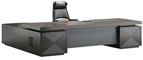 Schreibtisch,Schreibtische Cheftisch, Einzelperson, Atmosphärische Bürotisch- und Stuhlkombination, Präsidenten-Managertisch