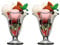 AC - Pack de 2 Copas de Helado - Modelo Canada - Capacidad de 17 cl - Ideal para postres Tanto en casa como en restaurantes - Ø 10 x 11,8 cm