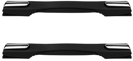 Flylin 2 Stück Koffergriffe Ersatz, 20 cm/7,9 Zoll Länge Kunststoff Koffergriff Griff wit 8 Schrauben, Ergonomische Reisekoffer Zuggriffe Schwarz Ersatzgriff für Gepäckkoffer (046)