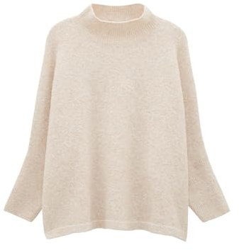 someday Damen Pullover | Strickpullover TIOLA Loose in Bouclé Optik Mellow mélange, M