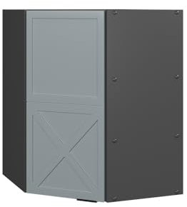 Vicco Corner wall cabinet Fame-Line, Light blue-grey, 57 cm