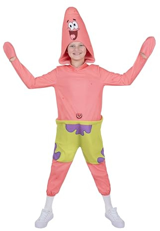 SpongeBob SquarePants Patrick Official Youth Onesie Halloween Costume - Premium Quality Onesie Jumpsuit (M)