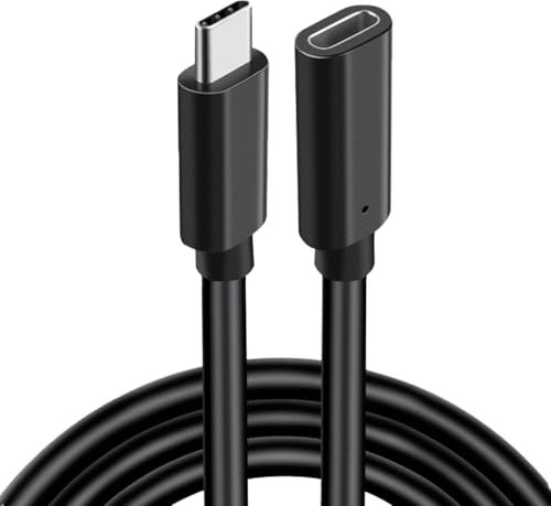 Leloco USB 3.0 Verlängerungskabel 2m – 5Gbps High-Speed, Stecker auf Buchse mit Robustem Aluminiumgehäuse & Geflochtenem Kabel. Perfekt für Maus, Drucker, Scanner, Kamera & mehr