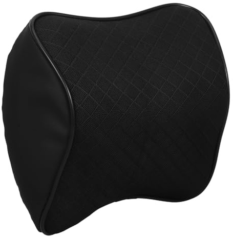MAGICLULU Komfortables Nackenstützkissen mit Einfachem Zartem Design aus Polyester und Baumwolle und Rückenunterstützung Atmungsaktives Kopfkissen Auto für Bequeme Fahrt