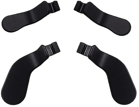 4 Stück Metall‑Paddles Ersatz für Xbox Elite Series 2 / 2 Core Controller | Metall‑Ersatz‑Paddles passend für Xbox Elite Series 1,2,2‑Core, robuste Gaming‑Zubehörteile zur Controller‑Anpassung(Schwarz)