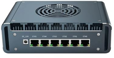 UDPTCP Micro Firewall Appliance, 2.5Gbe LAN Ports, Fanless Mini PC I3 N300 up to 3.8GHz,4*USB2.0，1*M.2 Support AES-NI Barebone Router PC VPN,HDMI DP NO RAM (DDR5) NO SSD(M.2 Nvme)