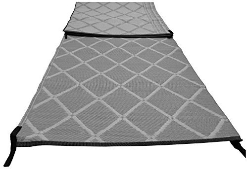 crusader Paradise Groundsheet Awning Carpet 2.5m X 7m Padded Strong Woven - Grey