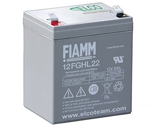 FIAMM 12FGHL22 Batteria ermetica al Piombo 12V 5Ah Long Life
