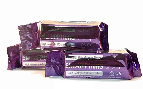 Papier compatible 110HG pour imprimantes Sony - Tecnocarta Med - A6 - 18m x 110mm - 18000 feuilles - 10 rouleaux