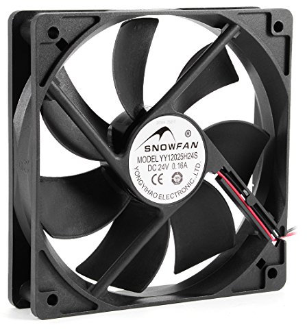 sourcing map 120mm x 25mm 24V DC Cooling Fan Long Life Sleeve Bearing Computer Case Fan