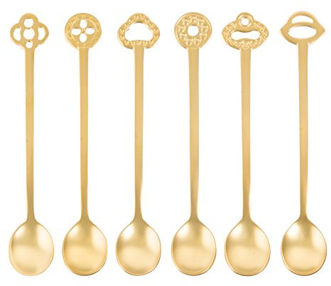 Sambonet Set 6 Cucchiaini Party Oriental Oro PVD