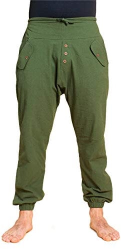 PANASIAM Yogipants 01, Cotton, Olivegreen, L