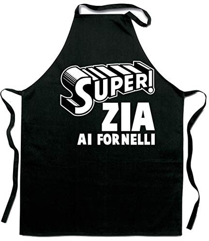 bubbleshirt Grembiule da Cucina Divertenti Miglior Zia ai fornelli - Idea Regalo
